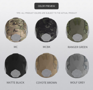 Tactical helmet Cover storage details