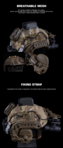 Tactical helmet Cover storage details